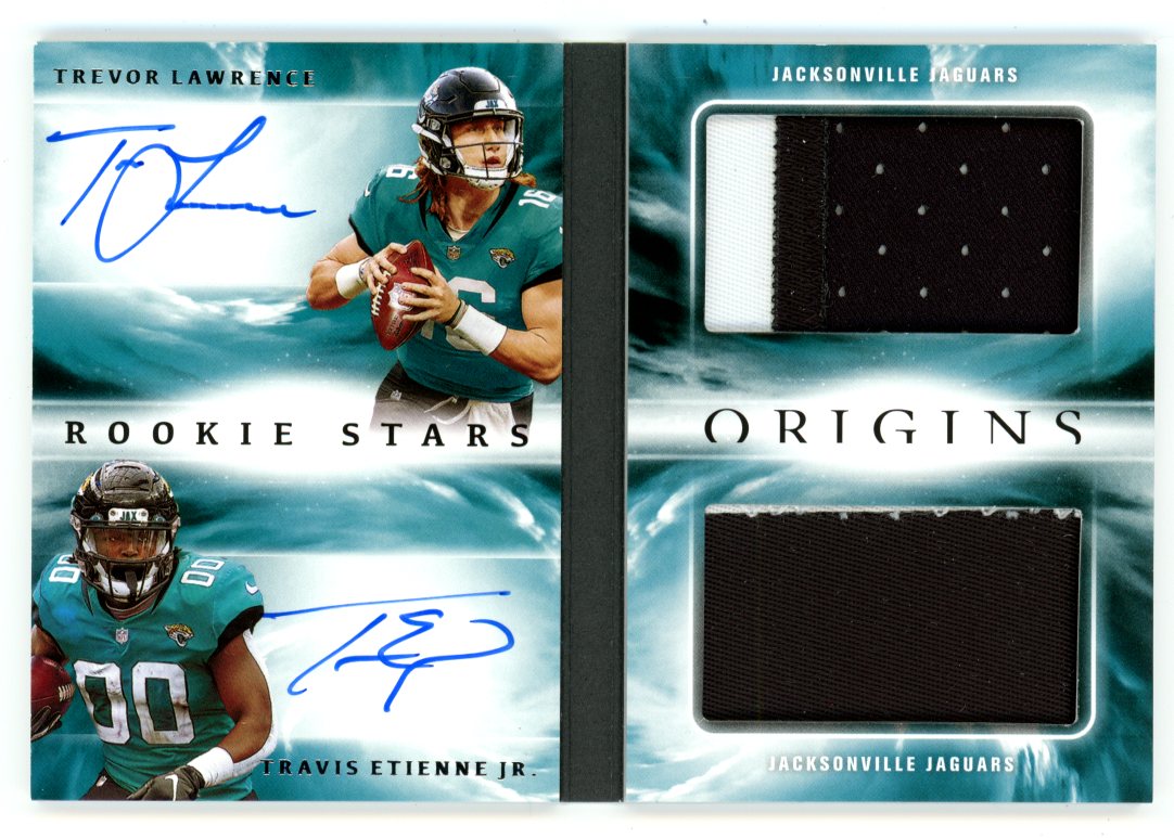 2021 Panini Origins Rookie Stars Dual Patch Autographs Booklet 1