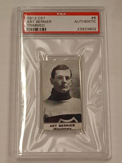 1912-13 C57 #6 Art Bernier Trimmed PSA Authentic