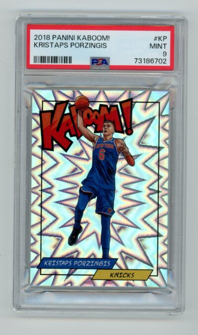 2018 Panini Kaboom #KKP Kristaps Porzingis PSA 9 Mint