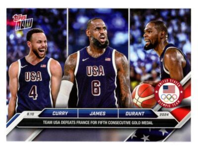 2024 Topps Now Olympic Games #26 Curry/James/Durant