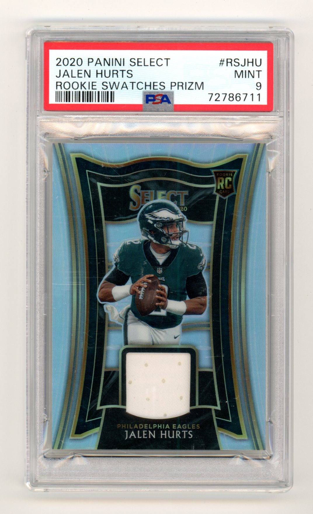 2020 2024 Prizm Jalen Hurts rookie PSA 8