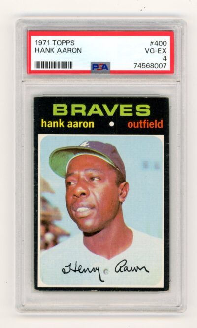 1971 Topps #400 Hank Aaron PSA 4 VG-EX