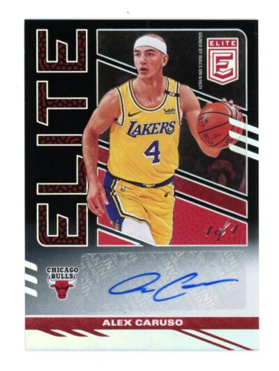 2021-22 Elite Signatures Black #3 Alex Caruso #1/1