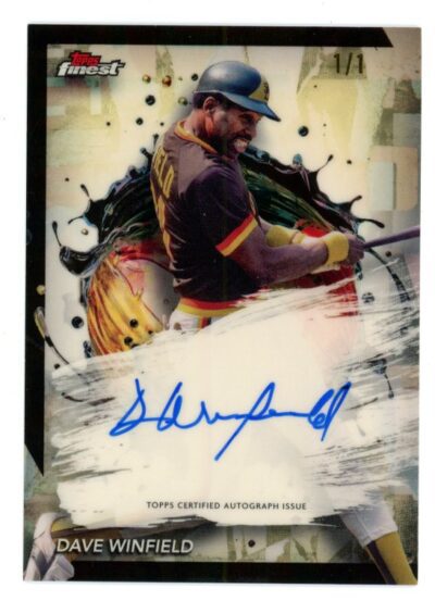 2024 Finest Autographs Superfractors #FADWI Dave Winfield #1/1