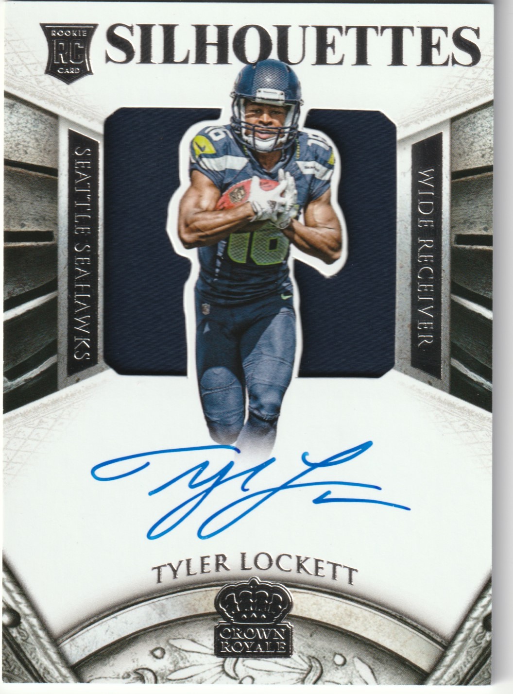 TYLER LOCKETT 2015 Crown Royale Rookie Royalty Jersey 249 /499 Seahawks B16