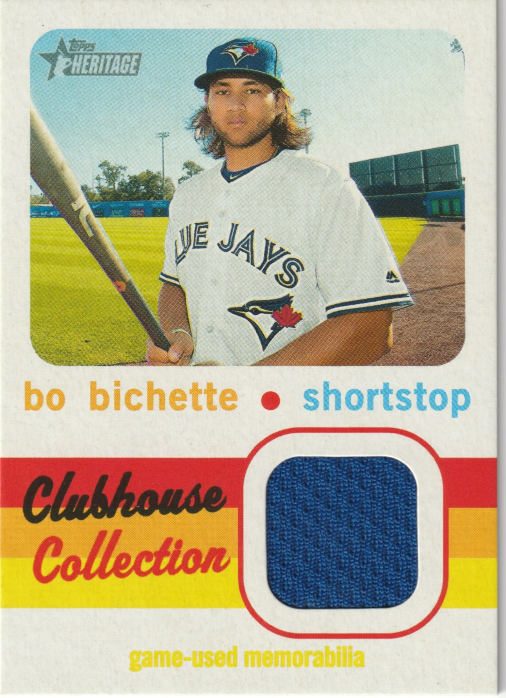 2020 Topps Heritage Clubhouse Collection Relics #CCRBB Bo Bichette – DJ's  Sportscards